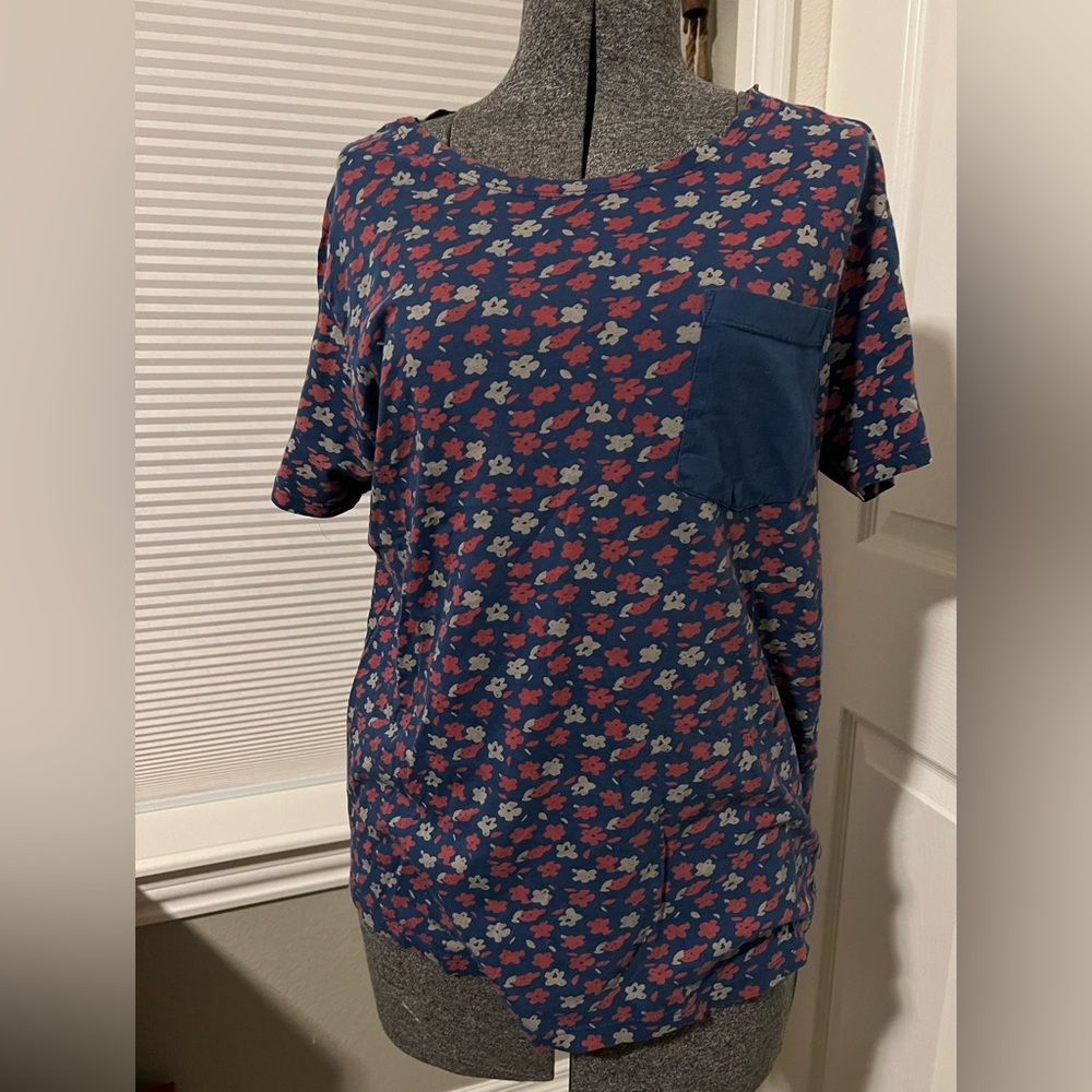 BDG Ditsy Floral Standard-Fit Wide Neck Tee